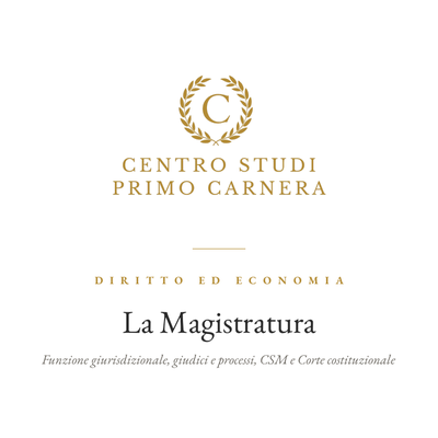 DIRITTO ED ECONOMIA – LA MAGISTRATURA