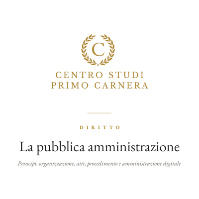 DIRITTO – LA PUBBLICA AMMINISTRAZIONE
